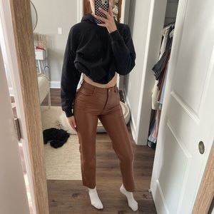 Aritzia Wilfred Cognac Pants